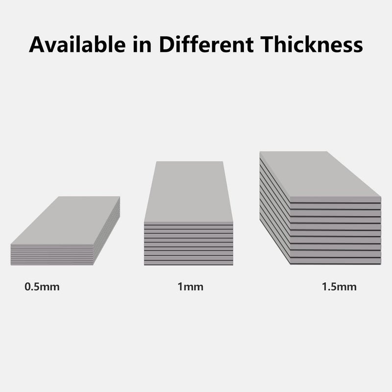 UCEC 30PCS Thermal Pads GPU, 2.6 x 0.8 Inch Reusable Silicone CPU Thermal Pad Conductive Cooling Pad, Excellent Heat Conduction for GPU CPU SSD Heatsink LED IC Chip Motor, 3 x 10 Pack - Image 2